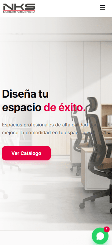 Vista movil del proyecto NKS