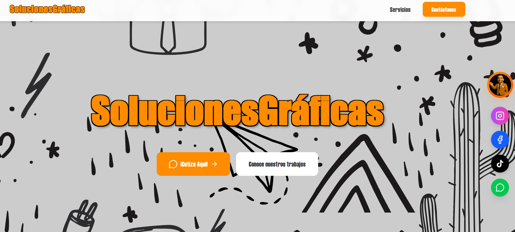 Vista desktop de Soluciones Graficas